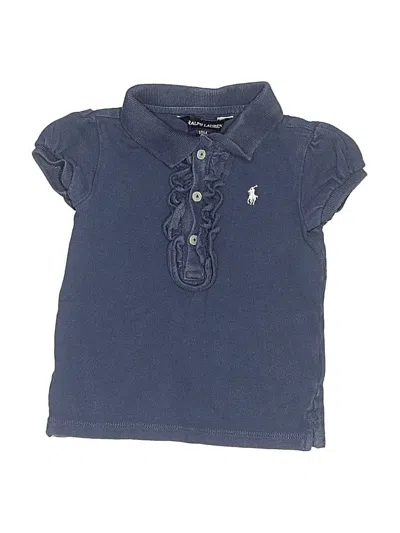 Pre-owned Ralph Lauren Kids' Short Sleeve Polo In Blue