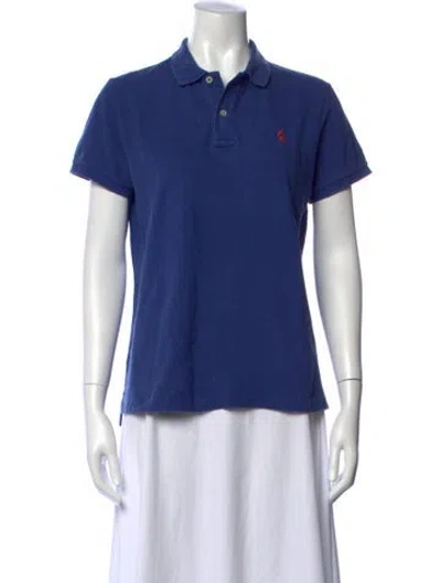 Pre-owned Ralph Lauren Short Sleeve Polo In Blue