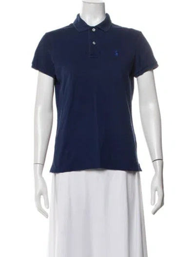 Pre-owned Ralph Lauren Short Sleeve Polo In Blue