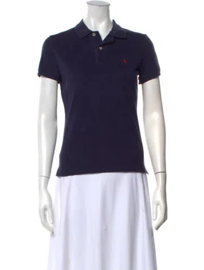 Pre-owned Ralph Lauren Short Sleeve Polo In Blue