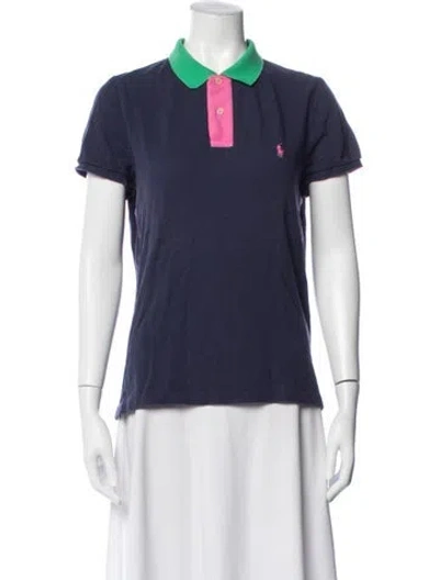Pre-owned Ralph Lauren Short Sleeve Polo In Blue