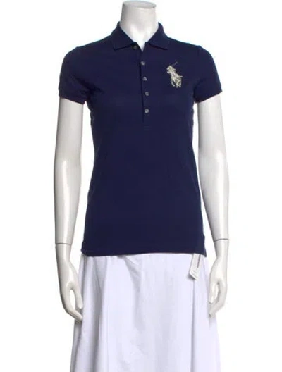 Pre-owned Ralph Lauren Short Sleeve Polo In Blue