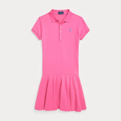 Ralph Lauren Kids' Short-sleeve Polo Dress In Pink