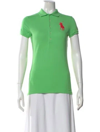 Pre-owned Ralph Lauren Short Sleeve Polo In Green
