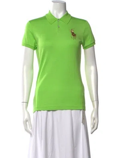 Pre-owned Ralph Lauren Short Sleeve Polo In Green