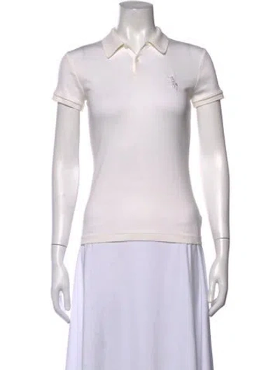 Pre-owned Ralph Lauren Short Sleeve Polo In Neutrals