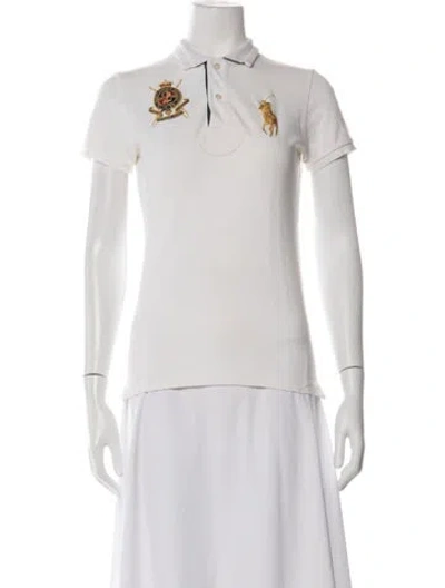 Pre-owned Ralph Lauren Short Sleeve Polo In Neutrals
