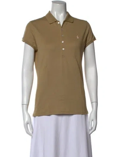 Pre-owned Ralph Lauren Short Sleeve Polo In Neutrals