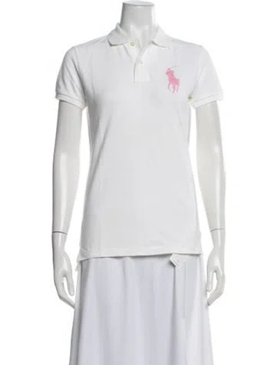 Pre-owned Ralph Lauren Short Sleeve Polo In Neutrals