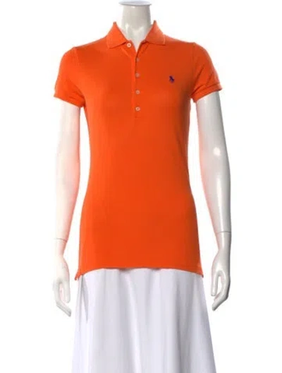 Pre-owned Ralph Lauren Short Sleeve Polo In Orange