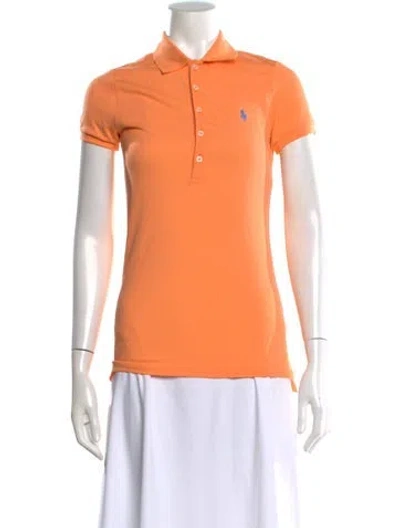 Pre-owned Ralph Lauren Short Sleeve Polo In Orange