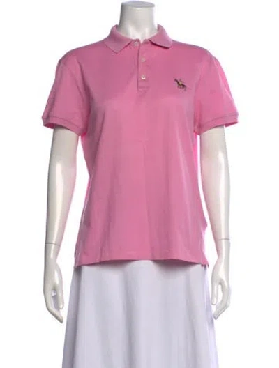 Pre-owned Ralph Lauren Short Sleeve Polo In Pink