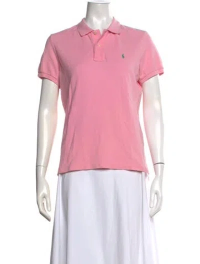 Pre-owned Ralph Lauren Short Sleeve Polo In Pink