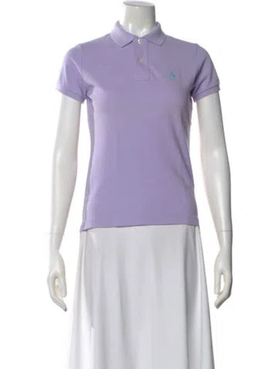 Pre-owned Ralph Lauren Short Sleeve Polo In Purple