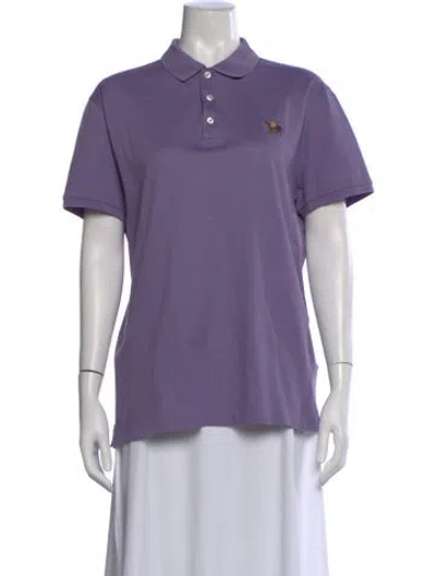Pre-owned Ralph Lauren Short Sleeve Polo In Purple