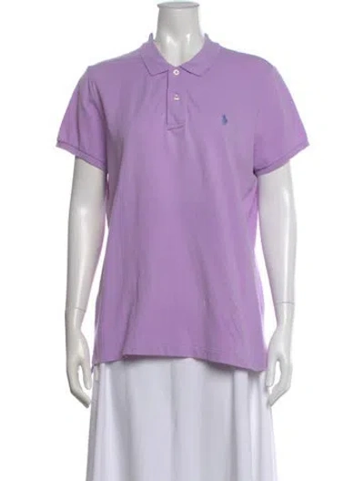 Pre-owned Ralph Lauren Short Sleeve Polo In Purple