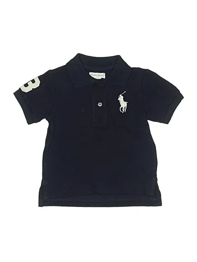 Pre-owned Ralph Lauren Babies' Short Sleeve Polo Shirt In Blue