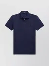 Ralph Lauren Short Sleeve Polo Shirt Collar In Blue