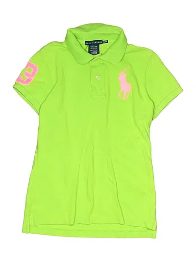 Pre-owned Ralph Lauren Kids' Short Sleeve Polo Shirt In Green