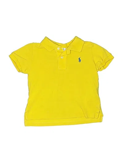 Pre-owned Ralph Lauren Kids' Short Sleeve Polo Shirt In Yellow