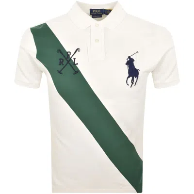 Ralph Lauren Short Sleeve Polo T Shirt Off White In Neutral
