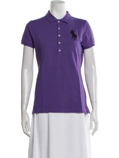 Pre-owned Ralph Lauren Short Sleeve Polo W/ Tags In Purple