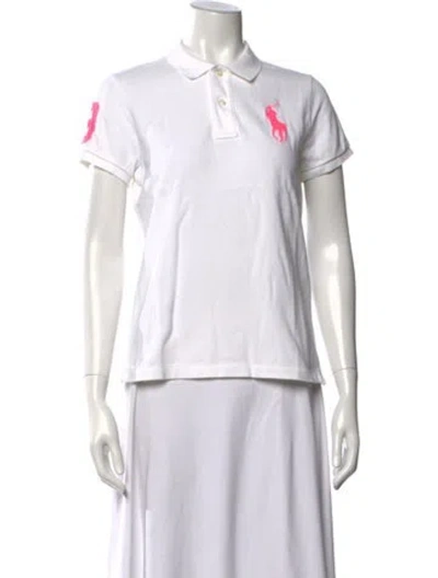 Pre-owned Ralph Lauren Short Sleeve Polo In White