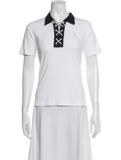 Pre-owned Ralph Lauren Short Sleeve Polo In White
