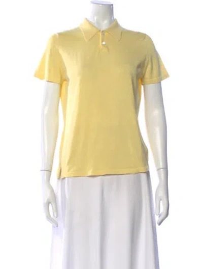 Pre-owned Ralph Lauren Short Sleeve Polo In Yellow