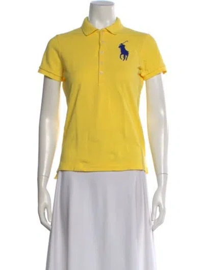 Pre-owned Ralph Lauren Short Sleeve Polo In Yellow