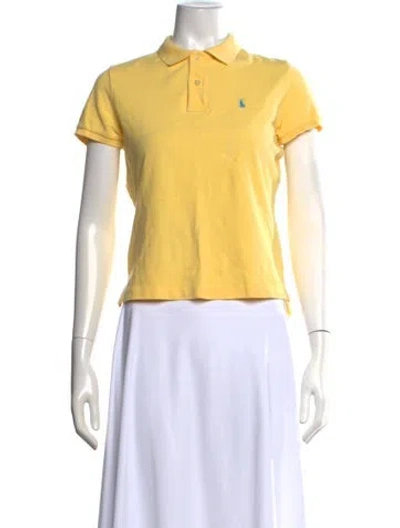 Pre-owned Ralph Lauren Short Sleeve Polo In Yellow