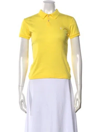 Pre-owned Ralph Lauren Short Sleeve Polo In Yellow