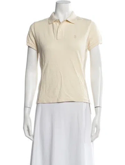 Pre-owned Ralph Lauren Short Sleeve Polo In Yellow