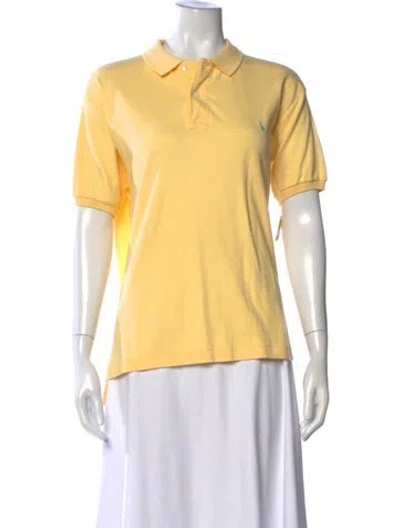 Pre-owned Ralph Lauren Short Sleeve Polo In Yellow