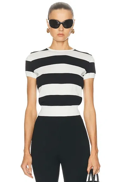 Ralph Lauren Short Sleeve Pullover Top In Black