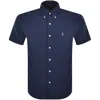 Ralph Lauren Seersucker Short Sleeve Shirt Navy In Blue
