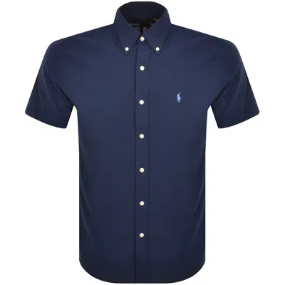 RALPH LAUREN RALPH LAUREN SHORT SLEEVE SHIRT NAVY
