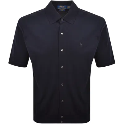Ralph Lauren Short Sleeve Sport Shirt Navy In Blue