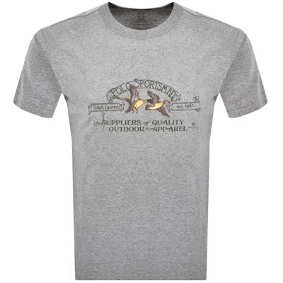Ralph Lauren Short Sleeve T Shirt Grey Heather In Gray