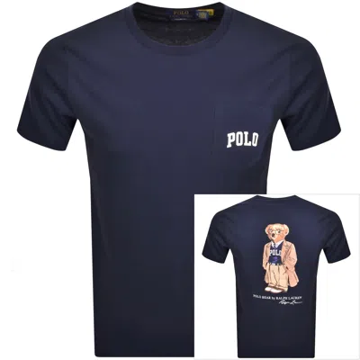 Ralph Lauren Short Sleeve T Shirt Navy In Blue