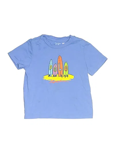 Pre-owned Ralph Lauren Kids' Short Sleeve Top Blue Tops