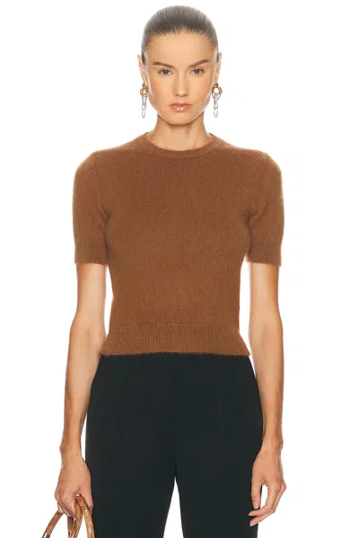 Ralph Lauren Short Sleeve Top In Brown