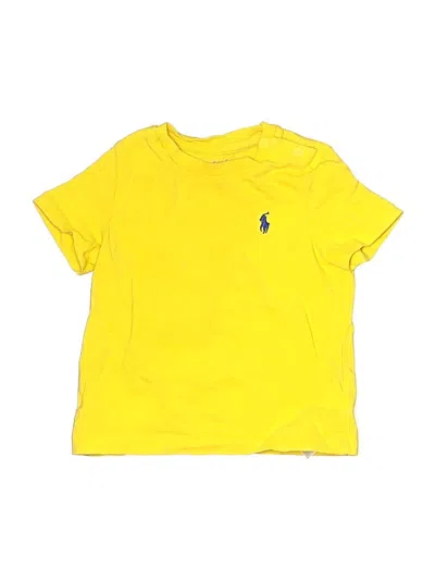 Pre-owned Ralph Lauren Babies' Short Sleeve T-shirt In Yellow
