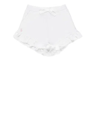 Ralph Lauren Babies' Shorts With Pony In White