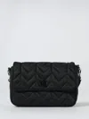Ralph Lauren Quilted Medium Stevie Messenger Bag In Black