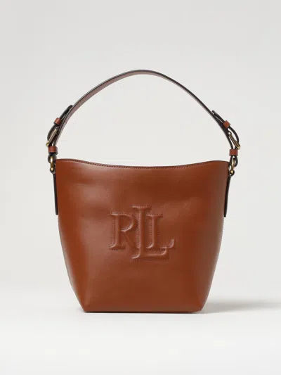 Ralph Lauren Shoulder Bag Lauren  Woman Color Leather In Brown