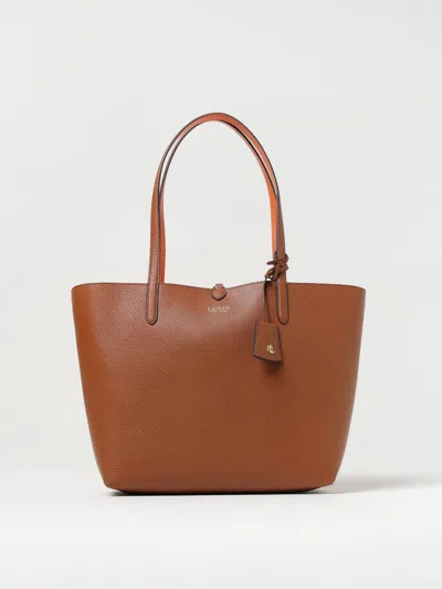 Ralph Lauren Shoulder Bag Lauren  Woman Color Leather In Brown