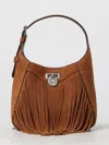 Ralph Lauren Shoulder Bag Lauren  Woman Color Leather In Brown