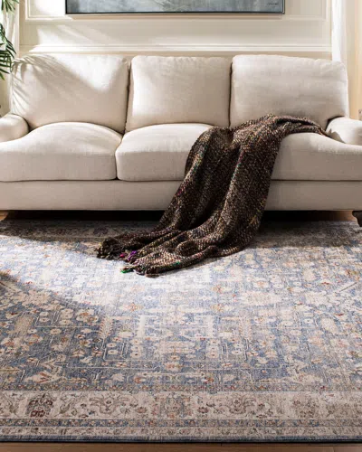 Ralph Lauren Sidney Power-loomed Rug, 10' X 14' In Light Blue/ Ivory