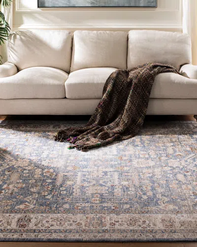 Ralph Lauren Sidney Power-loomed Rug, 8' X 10' In Light Blue/ Ivory